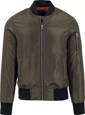 Buy Urban Classics Men's 2-tone Bomber Jacket, Multicolour (Darkolive/Black), L UK • 35£