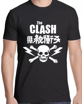 Buy Officially Licensed The Clash Skull Mens Black T Shirt The Clash Classic Tee • 17.95£