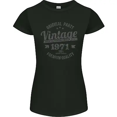 Buy Vintage Year 53rd Birthday 1971 Womens Petite Cut T-Shirt • 9.99£