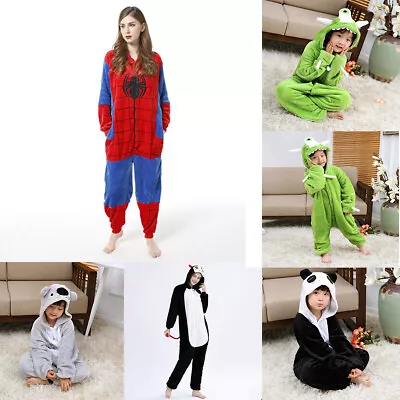 Buy Spiderman Demon Monster Pajamas Jumpsuit Halloween Adult Kids Animals Sleepwear • 16.80£
