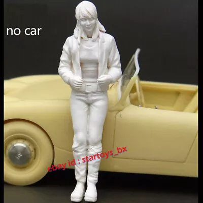 Buy Unpainted 1/32 Resin Girl In Jacket W 2 Heads Model Kit Unassembled Garage Kit • 13.30£