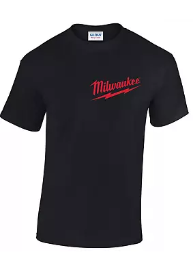 Buy Milwaukee T Shirt  Builder Works Top Diy Tshirt  Power Tools Printed Logo Tshirt • 12.99£