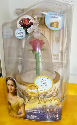 Buy Disney Beauty And The Beast Enchanted Rose Musical Light Up Jewelry Box Toy • 9.99£