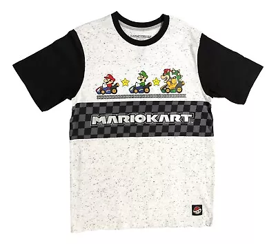Buy Boys X-Large 14-16 Mariokart Shirt Super Mario Luigi Bowser Short Sleeve Tee • 12.05£