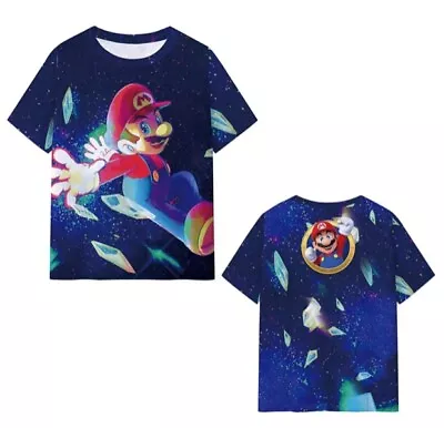 Buy Super Mario Yoshi 3D T-Shirts Short Sleeve Tee Summer Casual Tee Top Anime • 14.39£