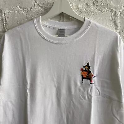 Buy Fresh Prince & Geoffrey Embroidered White Tee T-shirt Top • 19.99£
