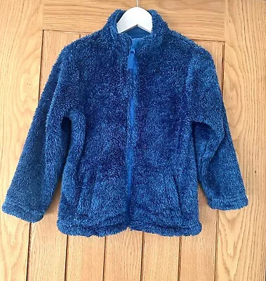 Buy BNWOT Gorgeous MOUNTAIN WAREHOUSE Blue Quality Teddy Zip Up Jacket Age 5-6! • 5.99£