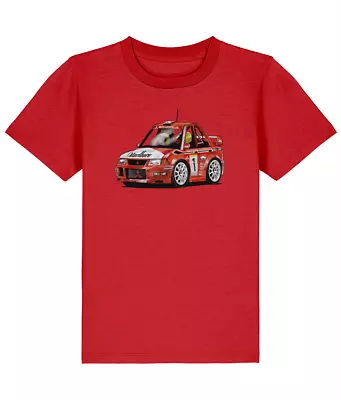Buy Kids Mitsubishi Lancer Evolution Rally Car T-Shirt • 17.99£