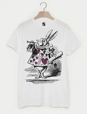 Buy Batch1 Alice In Wonderland 150th Anniversary Rabbit With Trumpet Unisex T-shirt • 14.95£