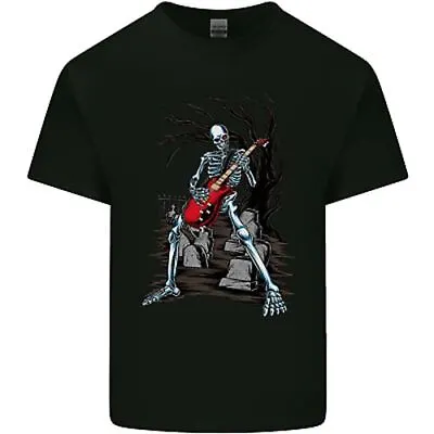 Buy Graveyard Rock Guitar Skull Heavy Metal Kids T-Shirt Childrens • 8.49£