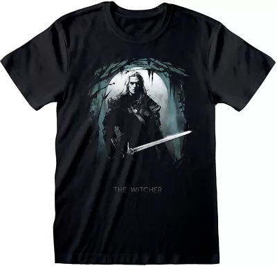 Buy Witcher - Silhouette Moon T-Shirt Black • 17.84£
