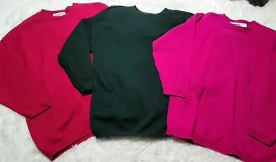 Buy Lot 525 Hudsons Marshals Knit Heavyweight OSFA Pullover Sweater 100% Cotton VTG  • 47.99£