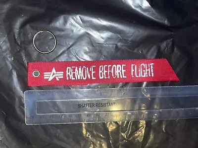 Buy Remove Before Flight Tag Or Lanyard Or Swing Tag For MA1 Jacket Alpha Industries • 15£