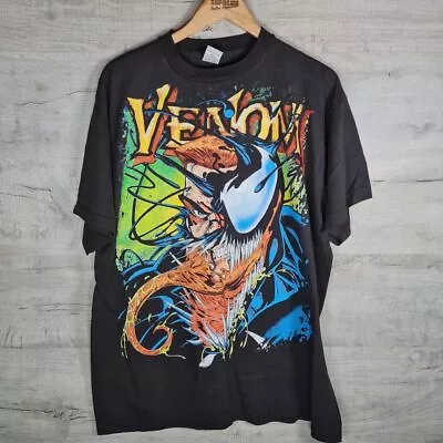 Buy Venom Single Stitch Tee Shirt Black W/ Graphic Print • 45£