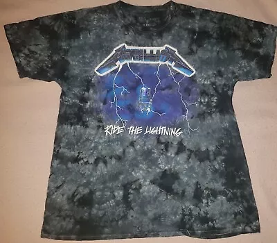 Buy Authentic Metallica RIDE THE LIGHTNING Tie Dye Shirt XL Merch Traffic Tye Die • 15.15£