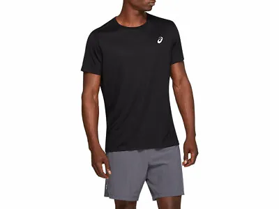 Buy Asics Sports Train Top T-Shirt Mens Short Sleeve Running Black Sizes S  M  L • 15.95£