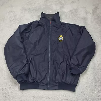 Buy Musto Snugs Jacket Mens XL Blue Fleece Lined Zipped Pockets Navy Flag Badges • 34.99£