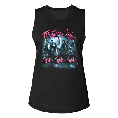 Buy Motley Crue Girls Album Cover Merch Women's Muscle Tank T Shirt • 43.22£