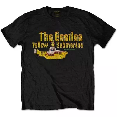 Buy The Beatles T Shirt Yellow Submarine  OFFICIAL  Black New S-2XL • 14.88£