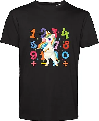 Buy Number Day T Shirt Pi Day Maths Day Unicorn Number Day Presents Pony Gift Top • 11.99£
