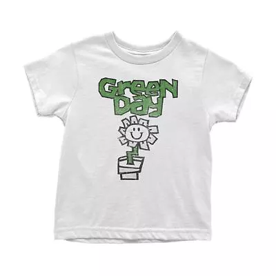 Buy Children's Green Day Flower Pot Logo Crew Neck T-Shirt • 9.95£