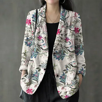 Buy Summer Women V Neck Buttons Up Tops Cardigan Ladies Loose Fit Coat Jacket  • 9.92£