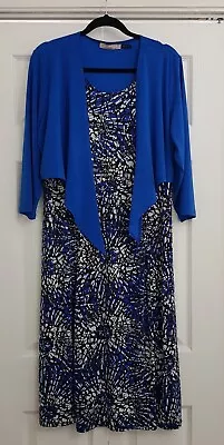 Buy Ladies Faux Dress And Jacket Size 20 Strechy And No Creases Drip Dry • 13.99£