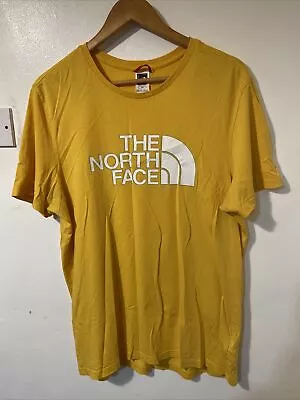 Buy The North Face Easy T-Shirt Crew Neck Yellow Size Large Pit To Pit 22” • 14.99£