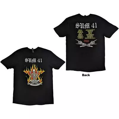 Buy Sum 41 - Unisex - T-Shirts - Medium - Short Sleeves - AKNF Skeleton Eu - K500z • 18.33£
