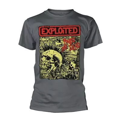 Buy The Exploited 'Punk's Not Dead' Gray T Shirt - NEW • 16.49£