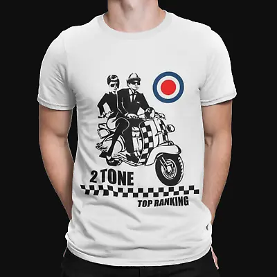 Buy 2 TONE MOD BIKE  T-Shirt -Ska 2 Tone The Specials Madness Retro Music RUDEBOY • 8.39£
