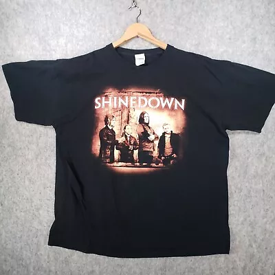 Buy Shinedown Shirt Mens XL Black Amaryllis 2012 Rock Band Festival Metal Gig Tour • 19.96£