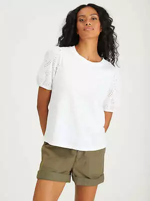Buy Sanctuary Women's Cotton Not So Basic T-Shirt (White, X-Small) • 45.75£