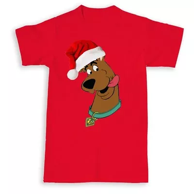 Buy Christmas Scooby Doo Santa Unisex Crew Neck T-Shirt, Funny Xmas Gift Size S-XXL • 7.99£