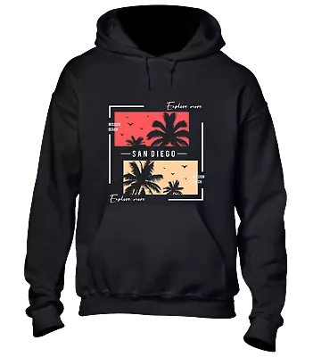 Buy Mission Beach San Diego Hoody Hoodie Cool Summer Top Casual Holiday Design New • 16.99£