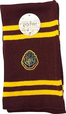 Buy Harry Potter Gryffindor Scarf With Hogwarts Crest NEW Official • 19.99£