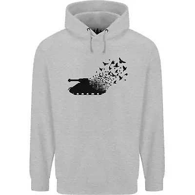 Buy Banksy Style Tank And Doves Peace Mens 80% Cotton Hoodie • 24.99£