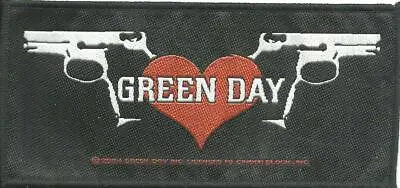 Buy GREEN DAY Twin Pistols 2004 - WOVEN SEW ON PATCH Official Merch - No Longer Made • 6.99£
