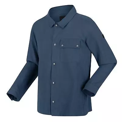 Buy Regatta Mens Jayden Shirt Jacket Long Sleeve Shacket Cotton Canvas Multi Pockets • 27.16£