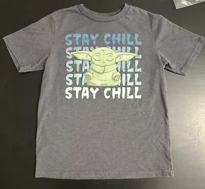 Buy Star Wars The Mandalorian The Child T-Shirt Baby Yoda Stay Chill Kids L(10/12) • 7.87£