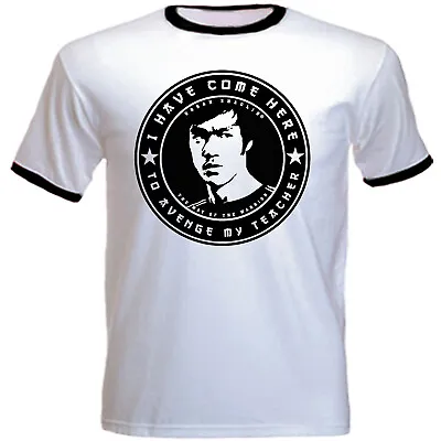 Buy Men's Bruce Lee, Come To Avenge, T-Shirt, Regular Fit, White With Black Trim • 8.99£