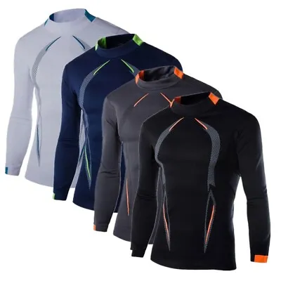 Buy Mens Quick-drying UV Rash Guard Swimming Tops UPF50+ Sun Shirts Long Sleeve Tee • 18.47£