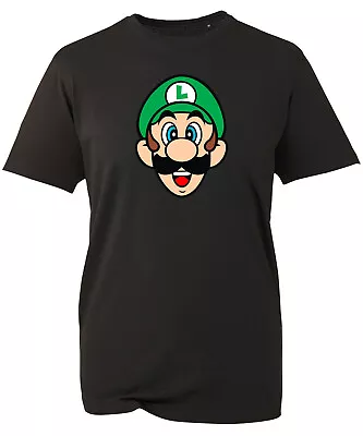Buy Super Mario Luigi Face Game T-Shirt, Video Cartoon Birthday Kids Adults Tee Top • 12.99£