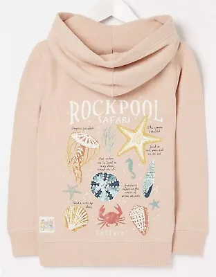 Buy Fatface Girls Pink Rockpool Graphic Zip Through Hoodie In Various Sizes *BNWT* • 21.60£