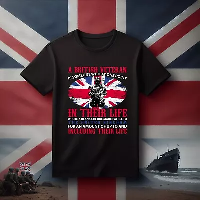 Buy British Veteran TShirt, D-Day T-shirt, UK Flag Tshirt, Remembrance Day T Shirt • 12.99£