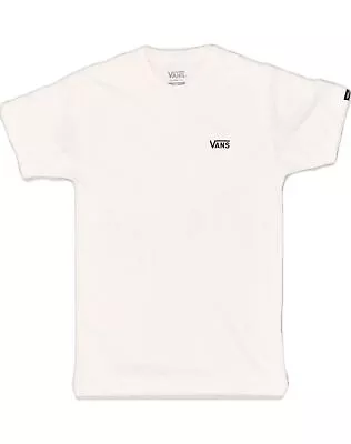 Buy VANS Mens Classic Fit T-Shirt Top Small White Cotton AD24 • 7.45£