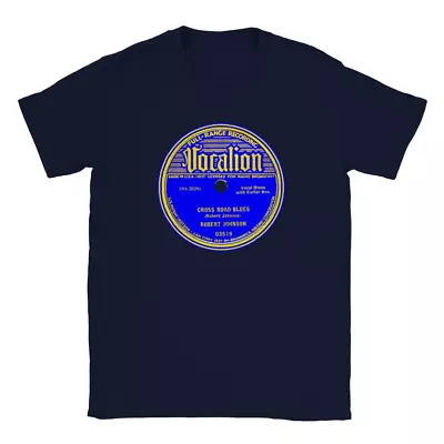 Buy Robert Johnson 78 RPM Record Label Men's Unisex T-Shirt Tee Vocalion Records • 23.67£