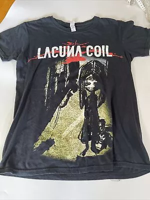 Buy Gildan Womens Lacuna Coil T-Shirt S Black Darkness Rising Tour 2011 • 19.99£