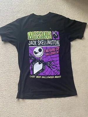 Buy Missing Jack Skellington The Long Of Halloween T-shirt Disney Men’s Size Medium • 10£