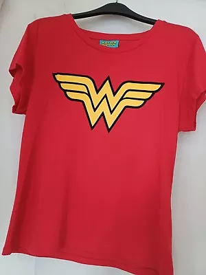 Buy Wonder Woman T Shirt Red Size 16 New Without Tag • 10£